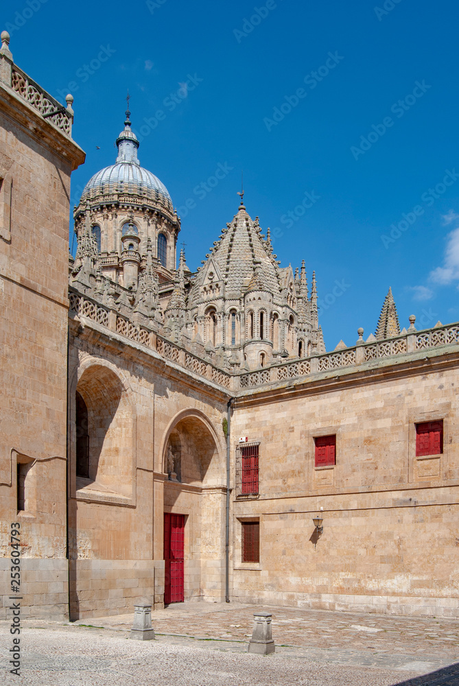 Beautiful view of Cathedral of Salamanca