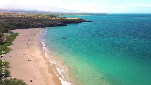Wallpaper Mural Drone footage over Hapuna Beach on the Big Island of Hawaii Torontodigital.ca