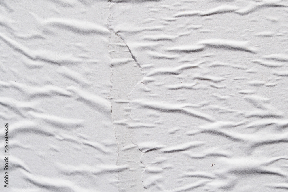 White creased poster texture