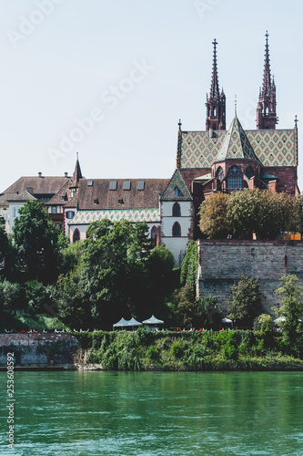 Streets and buildings of Basel, Switzerland