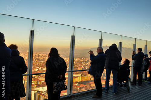 Intesa Sanpaolo bank skyscraper. The panoramic terrace photo