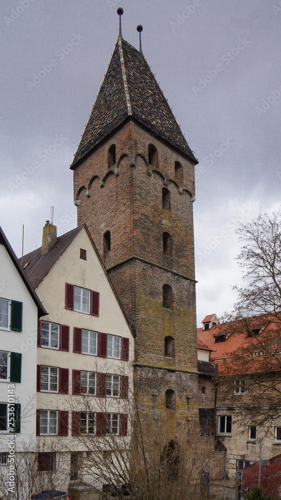 old watch tower of ulm medieval monuments