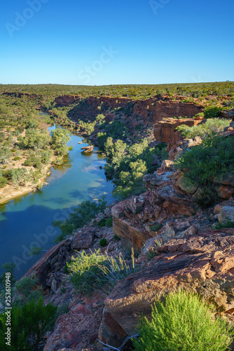murchison river from hawks head lookout, kalbarri national park, western australia 1