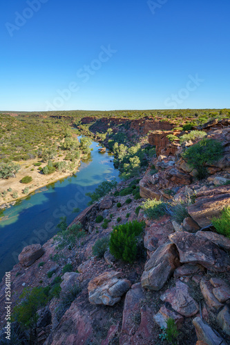 murchison river from hawks head lookout, kalbarri national park, western australia 4