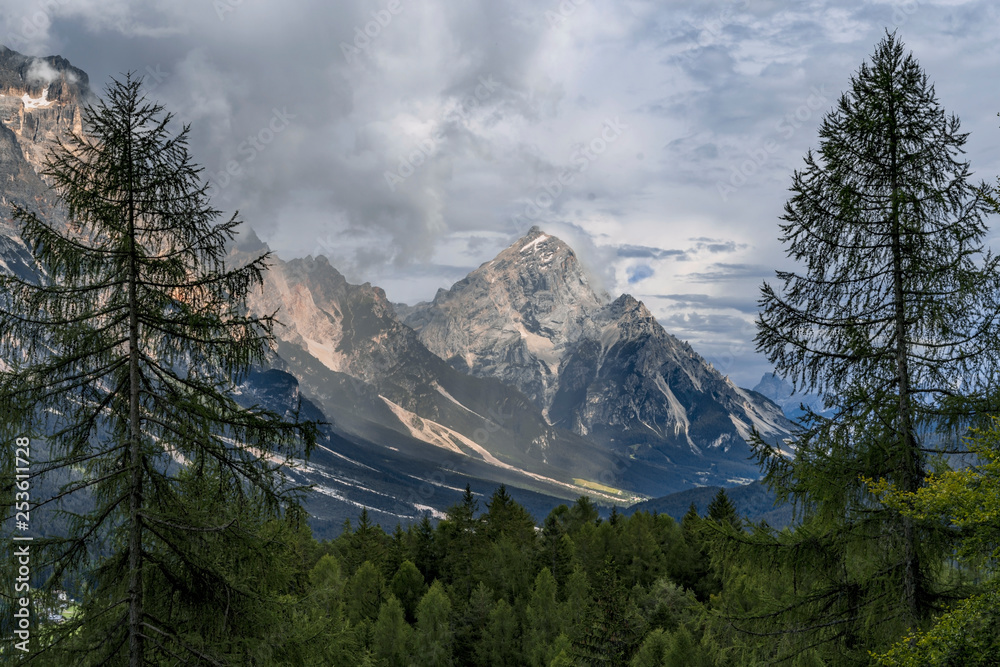 Beautiful view of the mountains which is surrounding Cortina D'ampezzo