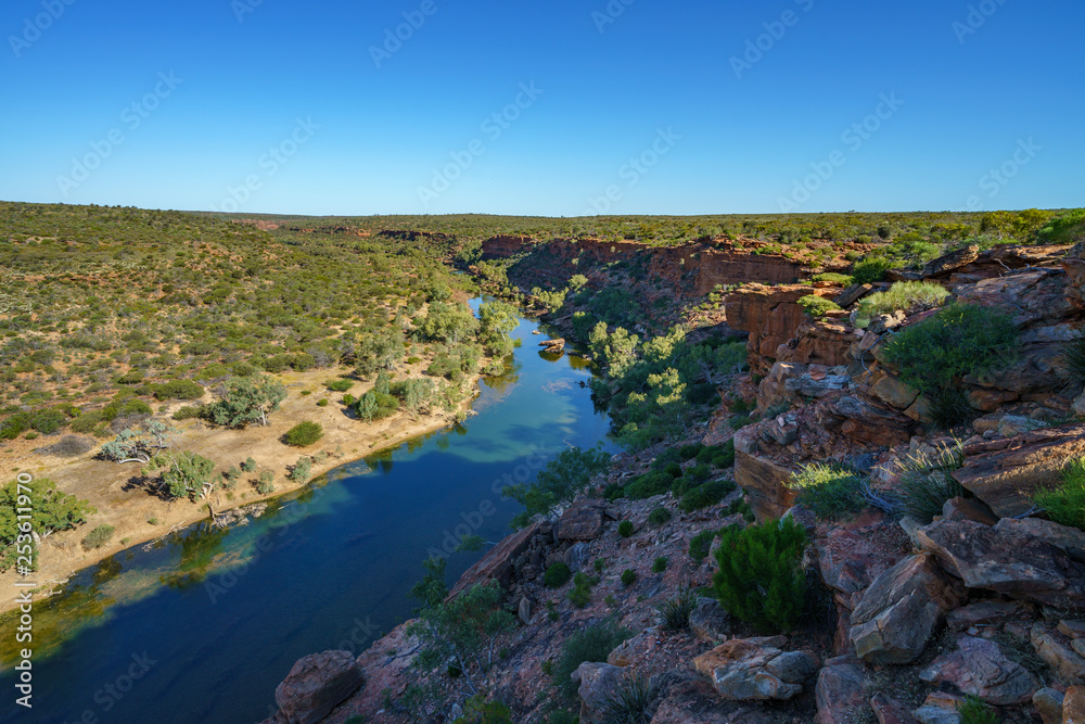 murchison river from hawks head lookout, kalbarri national park, western australia 14