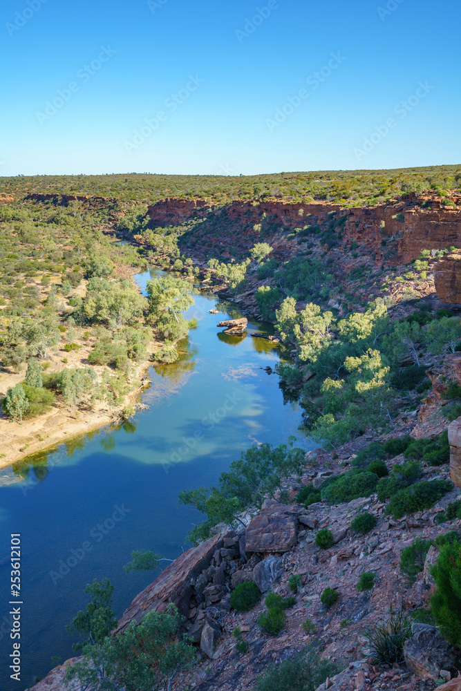 murchison river from hawks head lookout, kalbarri national park, western australia 15