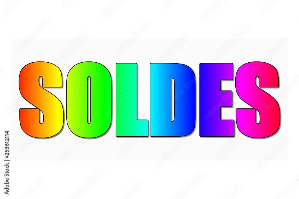Symbole coloré soldes Symbole coloré soldes