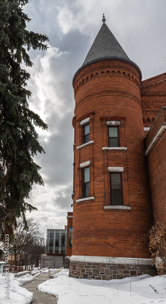 Fototapeta premium Turret section of old building