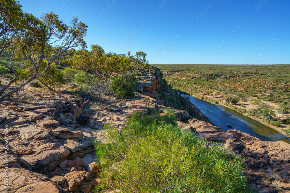 murchison river from hawks head lookout, kalbarri national park, western australia 22