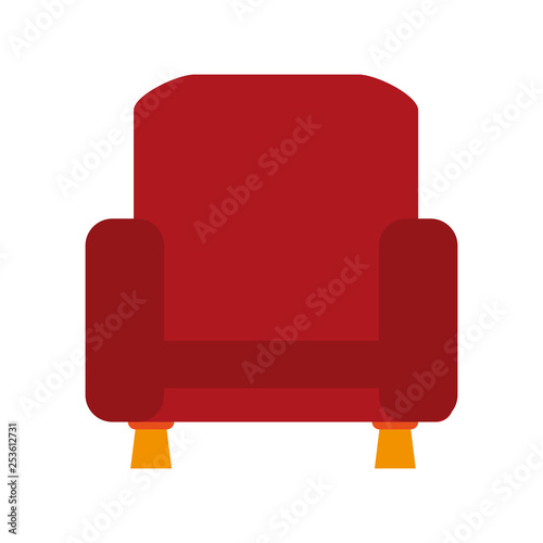 cinema armchair isolated