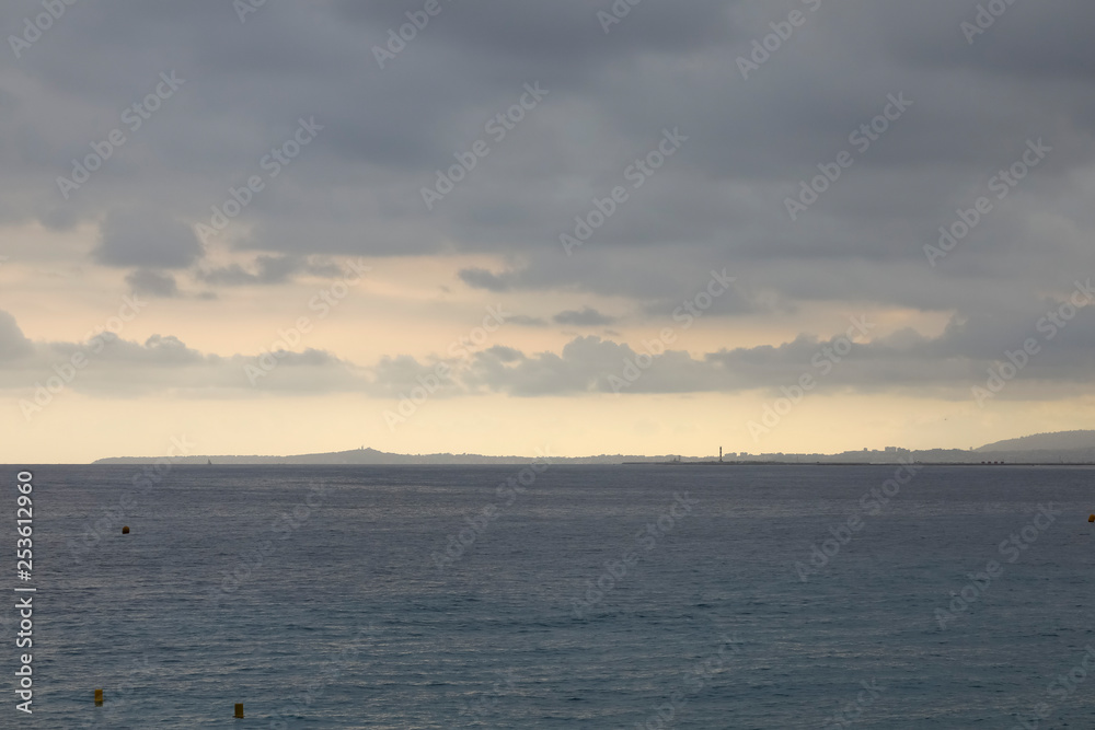 Cloudy sky over the Mediterranean Sea Cloudy sky over the Mediterranean Sea