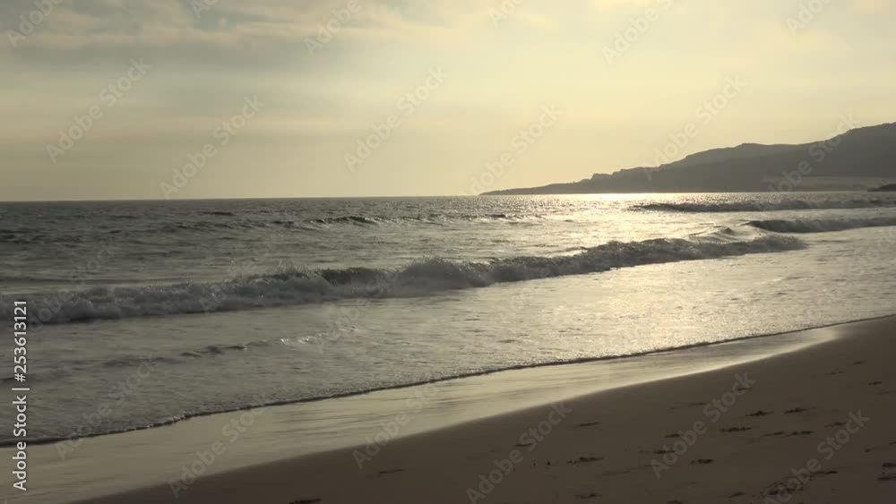 Tarifa beach in Andalucia, Spain. Stunning sunsets, clean beautiful beaches. Tarifa beach in Andalucia, Spain. Stunning sunsets, clean beautiful beaches.