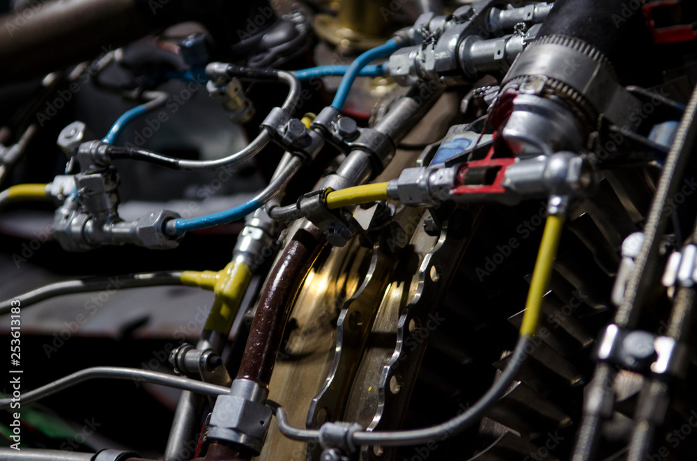 Dual turbojet engine for Ukrainian aircraft up-close