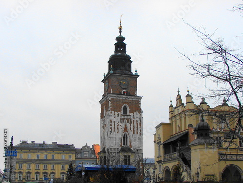 Tower in the old city of Krakow