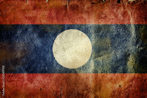 flag of Laos photo