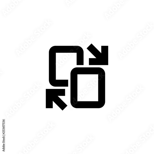 File transfer icon. Document share sign