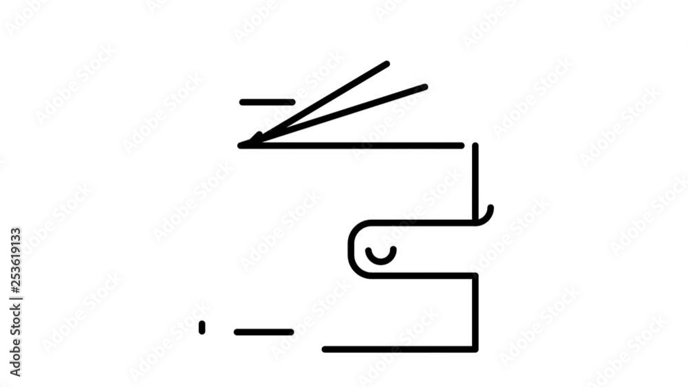 line icon animation money