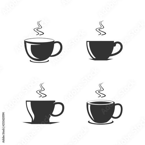 coffee cup logo illustration