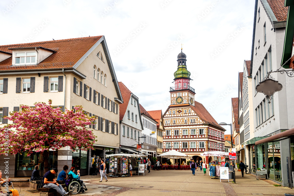 Marktplatz in Kirchheim unter Teck, Deutschland 