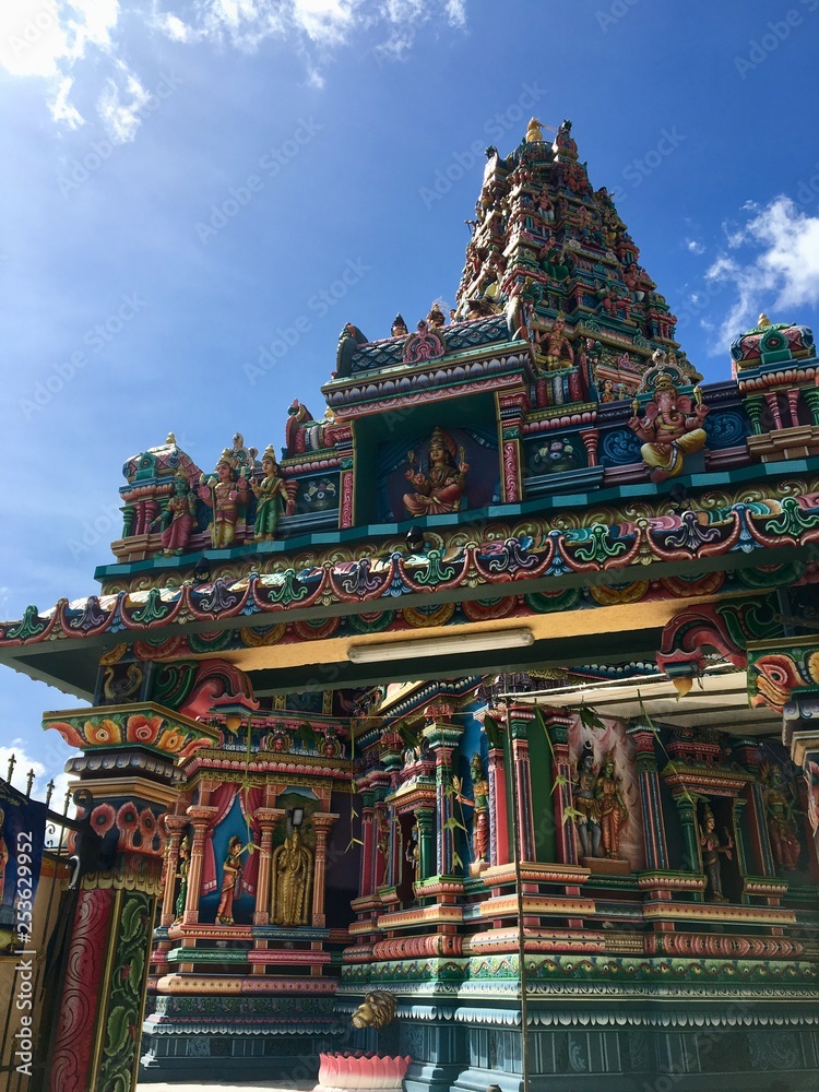 Hindu Tempel auf Mauritius in port louis