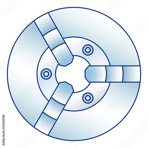 Lathe chuck illustration