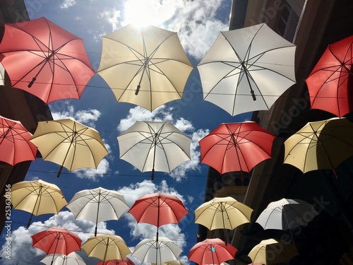 Regenschirme auf mauritius