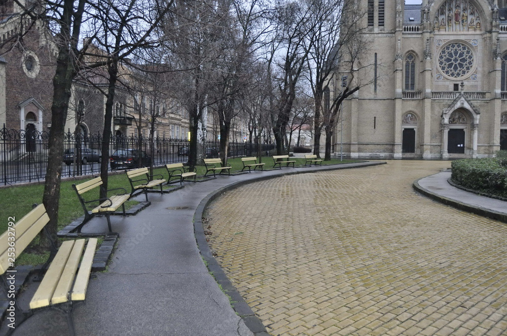 Rose Square in Budapest, Hungary