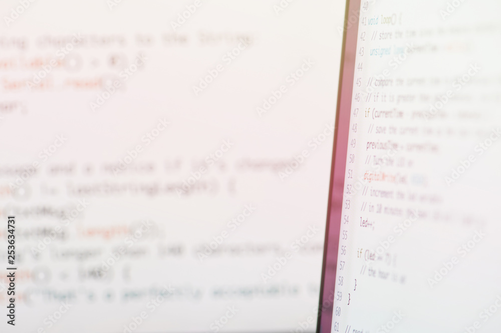 Obraz premium Computer code background