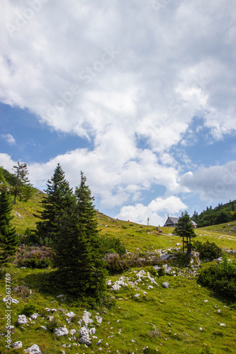 View of Slovenian Alps from Velika Planina © Tomtsya