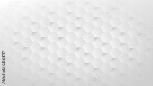 abstract background with hexagons, wallpaper 3d, texture polygons © jorge