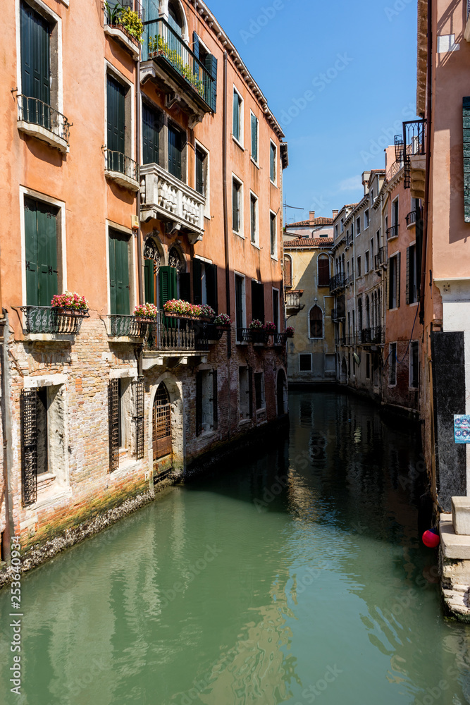 Italy, Venice, San Moisè, CANAL AMIDST BUILDINGS IN CITY AGAINST SKY