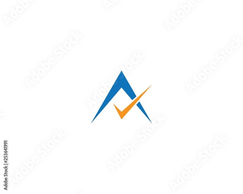A letter logo vector icon