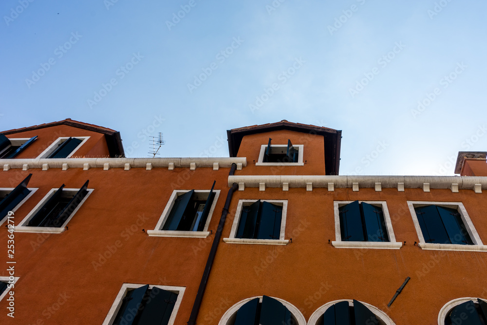 Italy, Venice, the roof of a building
