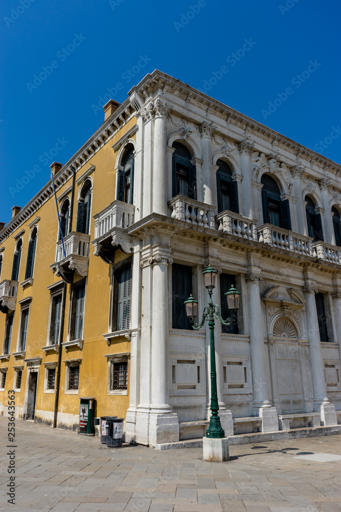 Italy, Venice, a large stone building