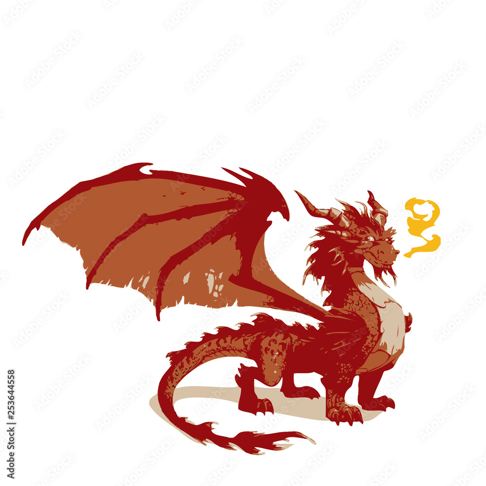Naklejka premium Dragon vector