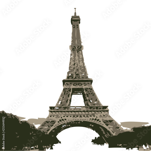 The Eiffel Tower vector