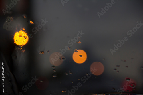 Fototapeta Naklejka Na Ścianę i Meble -  blur water in glass