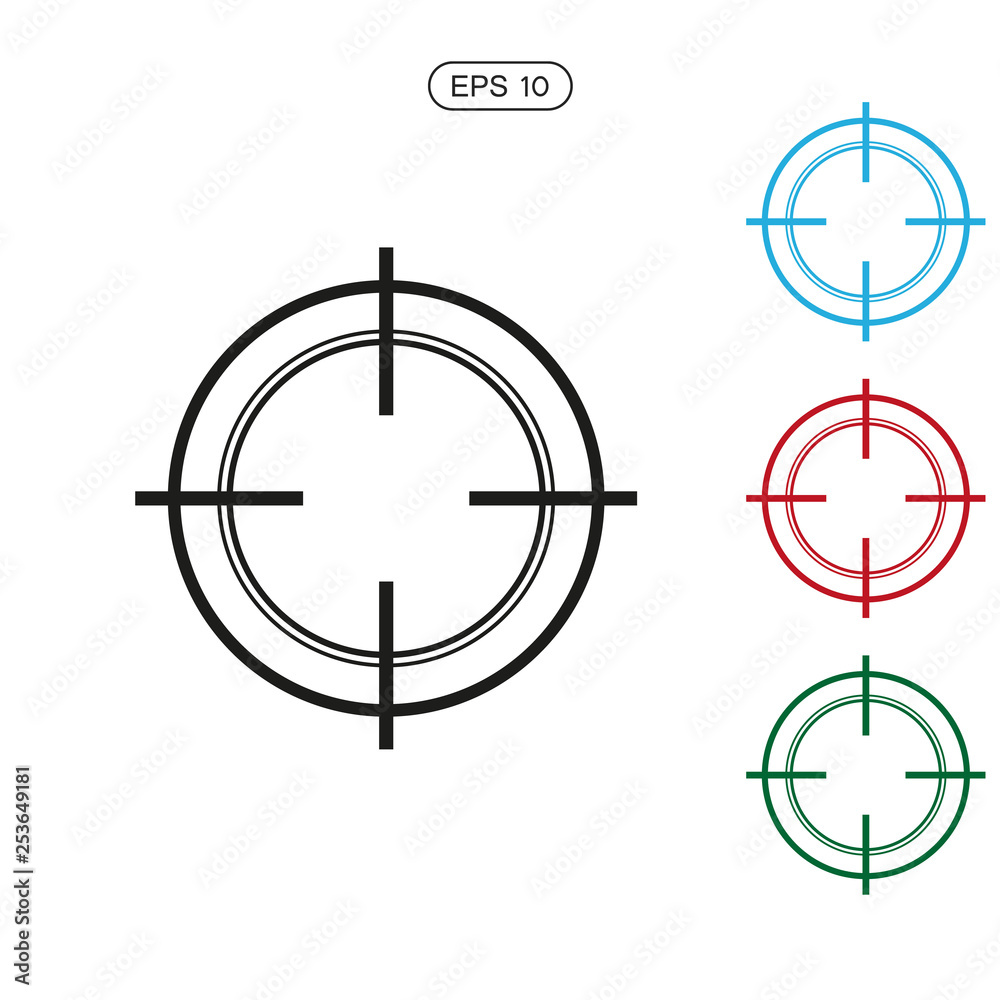 Focus Vector Icon , peephole