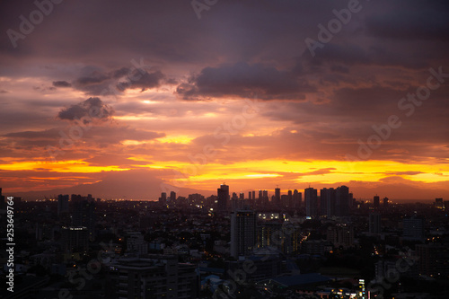 sunset over the city © Oliver Pipkin