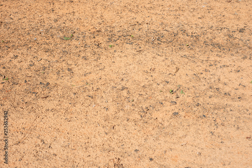 Close up of clay from baseball field