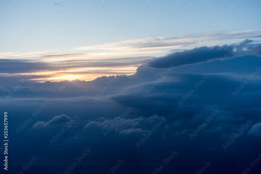 View from the sky, cloud, a view of sky with clouds