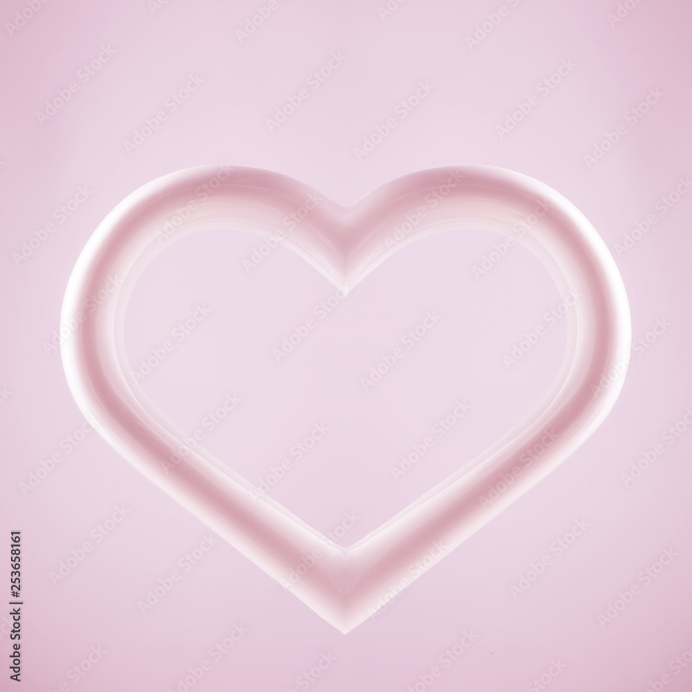 pink tone. heart-shaped ceramic.