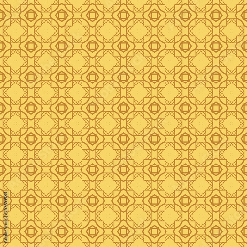 Modern Stylish Geometry Seamless Pattern Art Deco Background. Luxury Texture For Wallpaper, Invitation. Vector Illustration. Orange color