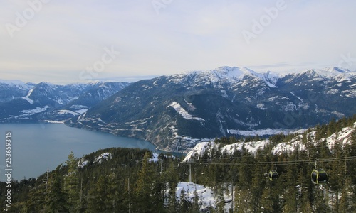 Gondola in Mountains