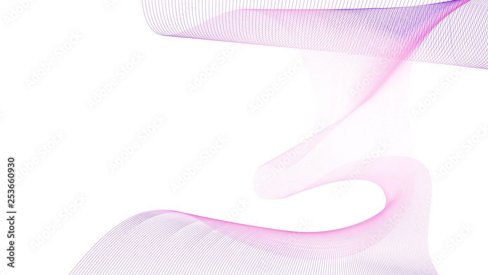 Fototapeta premium Abstract background. Techno vector background with soft lines.