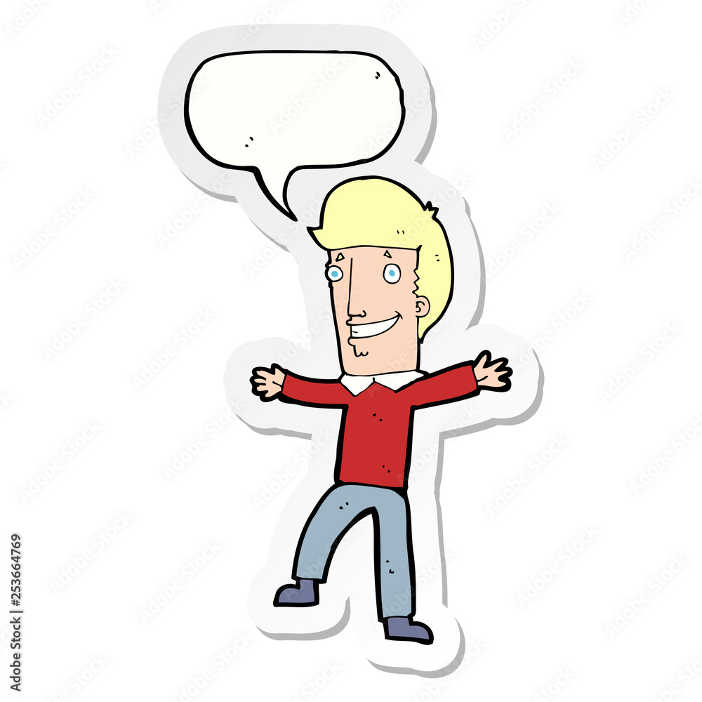 man with speech bubble