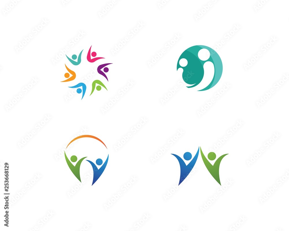 community care Logo template community care Logo template