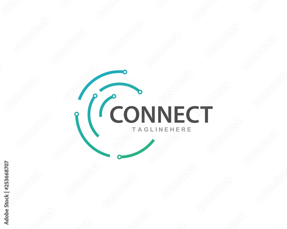 Circuit technology logo vector Circuit technology logo vector