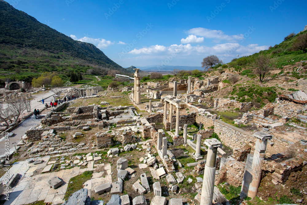 Obraz premium Ephesus historical ancient city. Selcuk / Izmir / Turkey